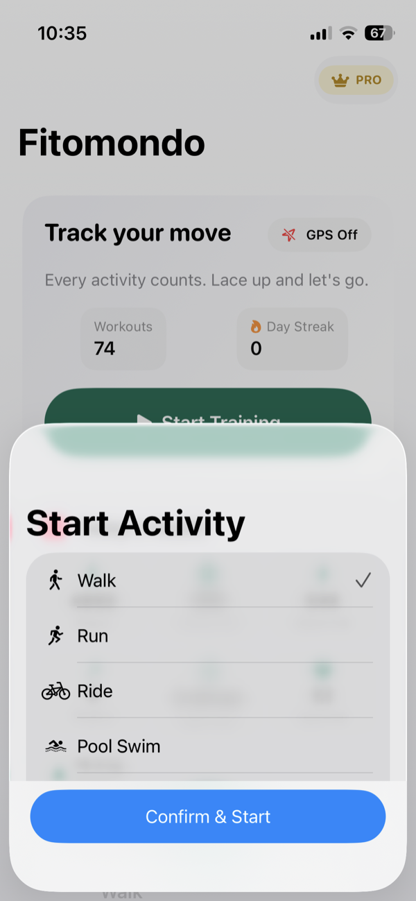Pick an activity, go